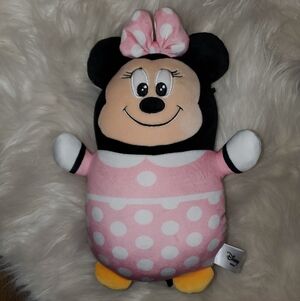 Disney Minnie Mouse Stuffed Animal Pink and Black Plush